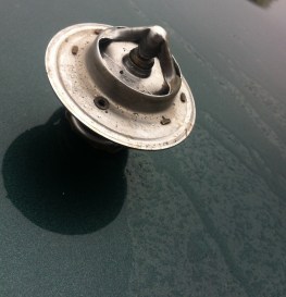 Termostat på, til en forandring, fuktig og kjølig overflate.